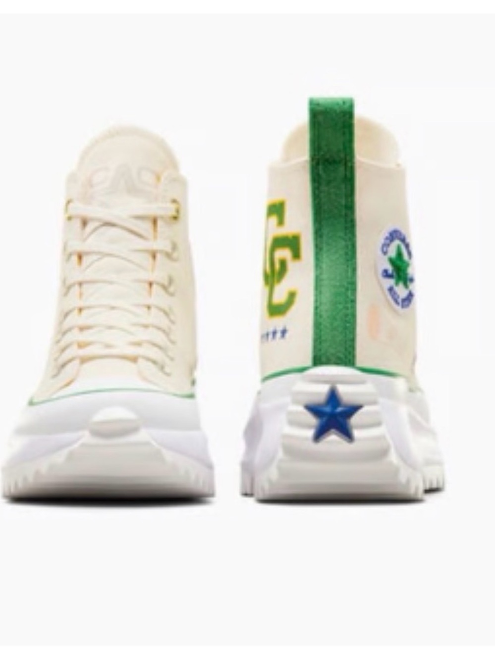 Women’s 7.5-Converse Women's Run Star Hike High-Top Sneakers in Cream and Green